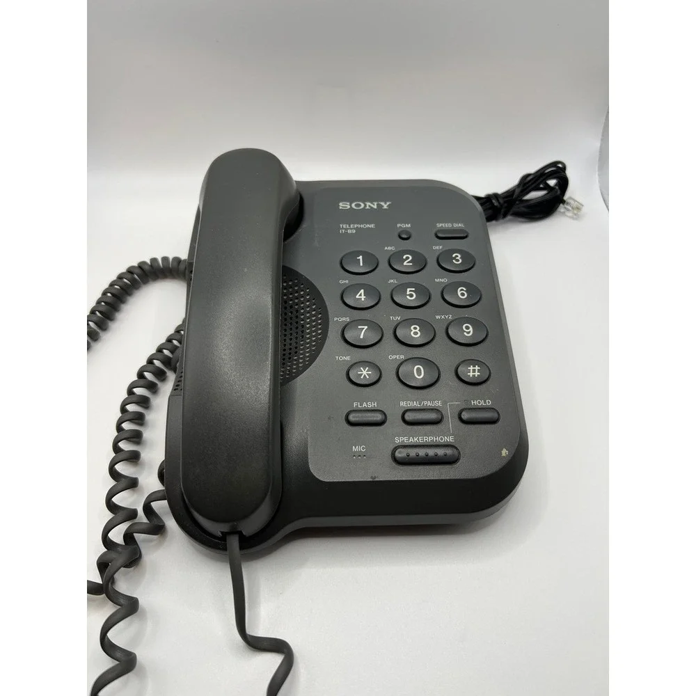 Sony Home Telephone - IT-B9 Corded - Speakerphone - Wall Mountable - Desk - 90s